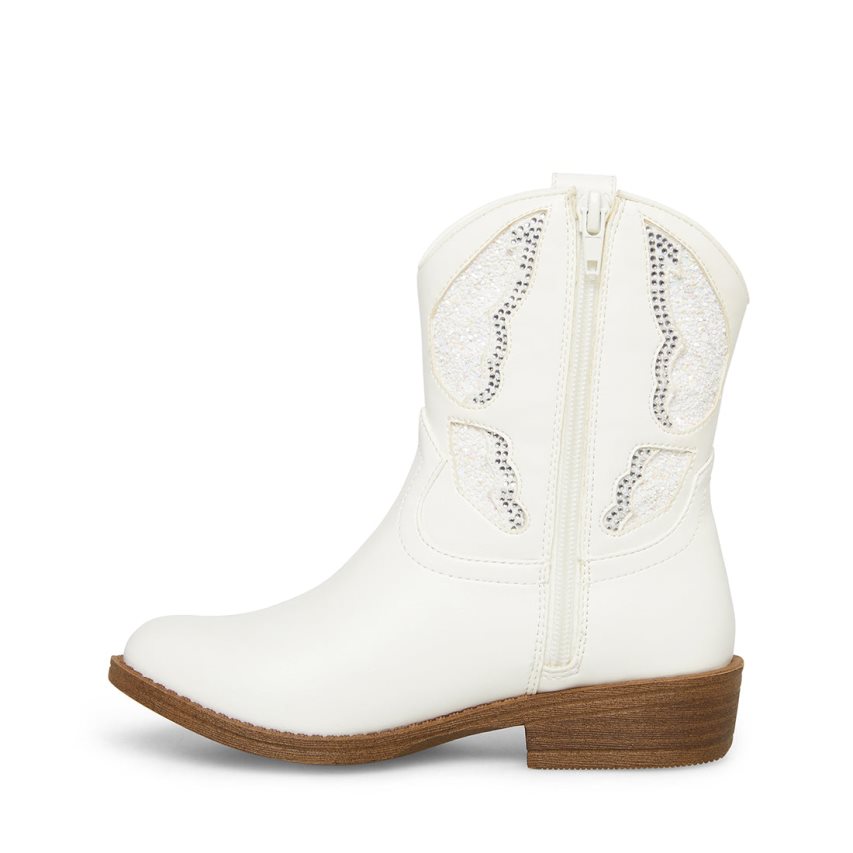 White Steve Madden Jhayward Kids' Ankle Boots | PH 5728WU16